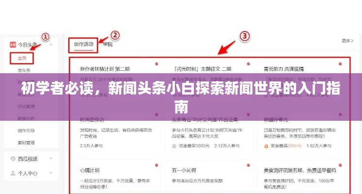 初學(xué)者必讀，新聞?lì)^條小白探索新聞世界的入門指南