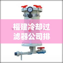 福建冷卻過濾器公司排名大揭秘，權威榜單，不容錯過！