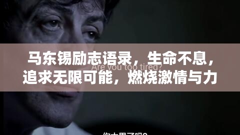 馬東錫勵(lì)志語(yǔ)錄，生命不息，追求無(wú)限可能，燃燒激情與力量！